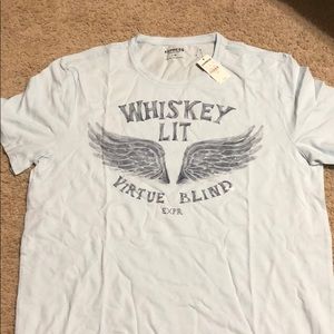 Men’s Express light blue Graphic Tee I size Large